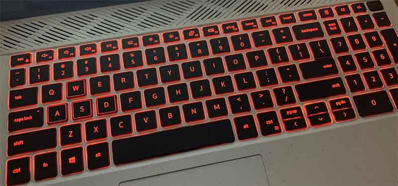 cara menghidupkan lampu keyboard laptop Dell