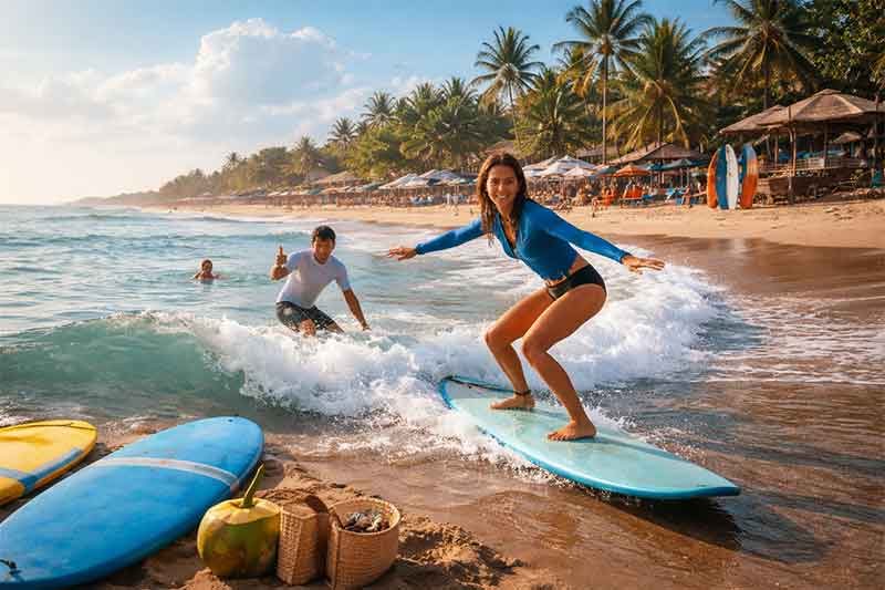 surf lessons in canggu