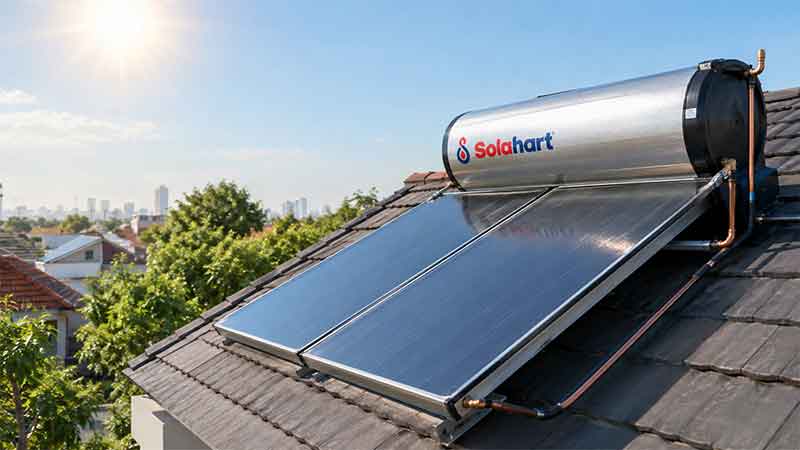 cara membuat air solar water heater lebih panas