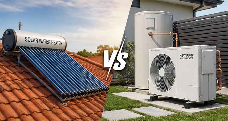 perbedaan solar water heater dan heat pump