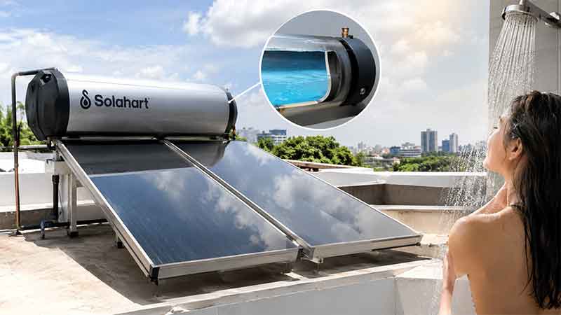 penyebab air solar water heater cepat dingin